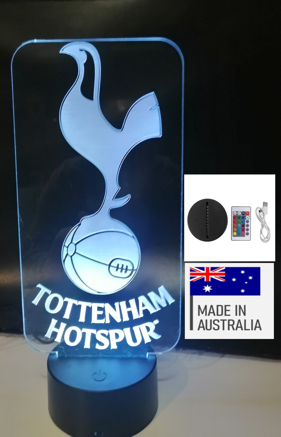 Tottenham Hotspure Fc LED Display - Etsy Australia