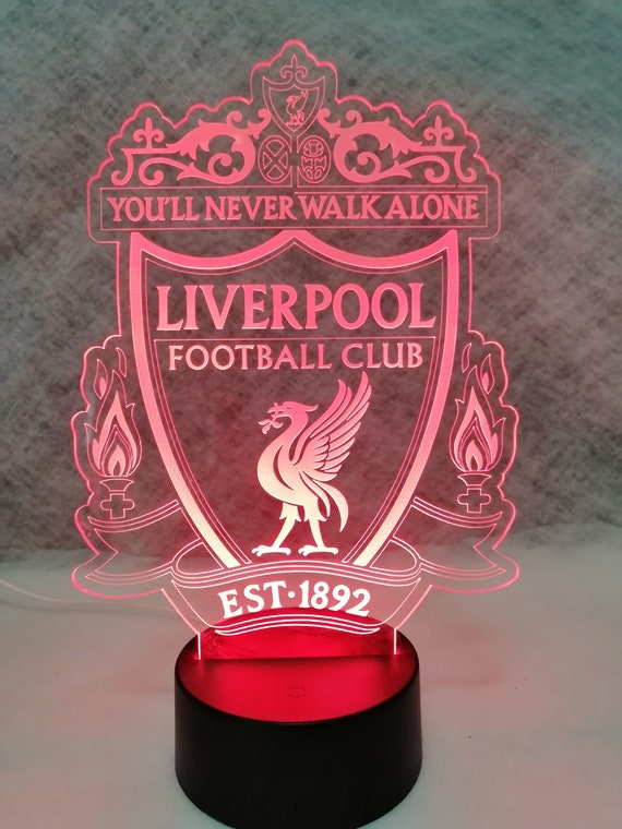 Liverpool リバプールFC LEDライト ロゴプレート Liverpool LED Sign - Etsy