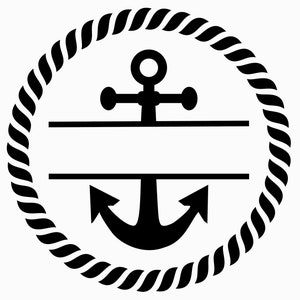 Nautical rope border with marine. SVG PNG EPS JPG (3018619)
