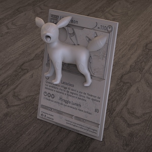 Carta Umbreon 2D / 3D - File di stampa 3D personalizzato - Pokemon