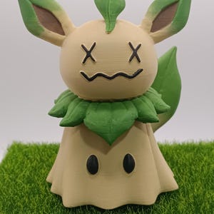 Figura de cosplay de Mimikyu - Estatua personalizada impresa en 3D y pintada a mano | Charmander, Eeveelutions, Pokémon iniciales de Kanto | Regalo para jugadores de Pokémon (11 cm/4,3")