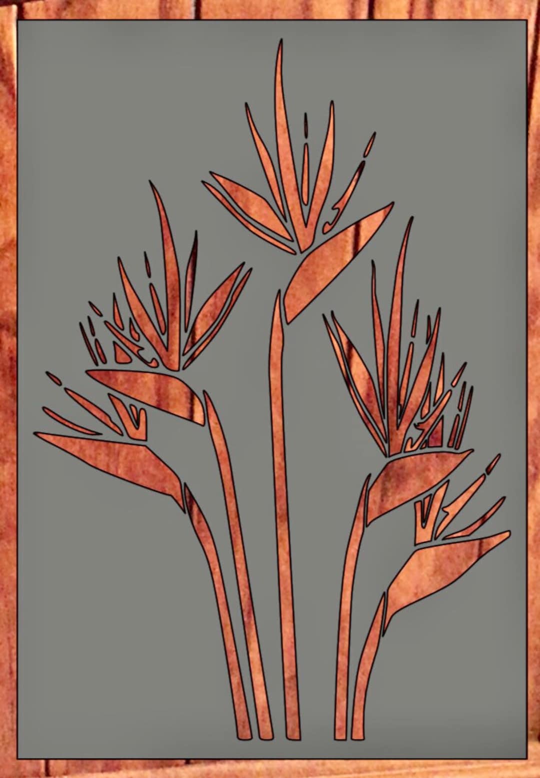 Bird of Paradise Stencil - Etsy