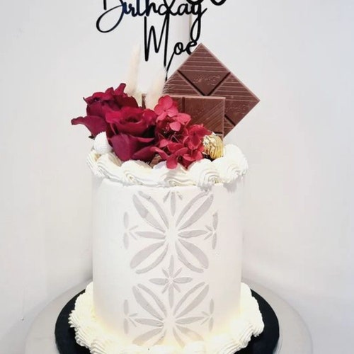 Island Border Cake Stencil