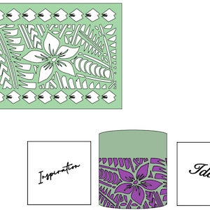 Polynesian Floral Delight Stencil
