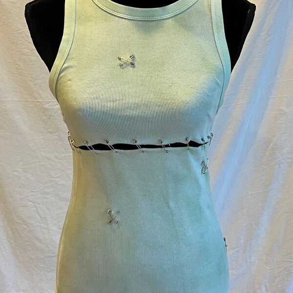 Safety Pin Tank Top Etsy