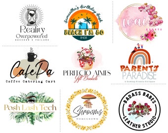 I will create custom logo design, boutique logo, photography logo, business logo, professional logo design, custom logo for your business