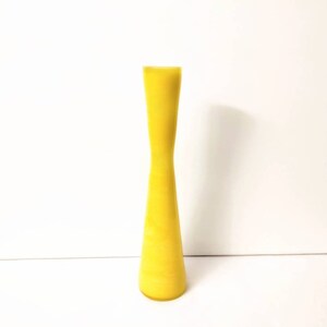 Yellow Resin Bud Vase, 9.5 inches, Glass Bud Vase, Yellow Vase, Tall Slender Vase, Yellow Epoxy Vase - MADE by Beanz Vicente