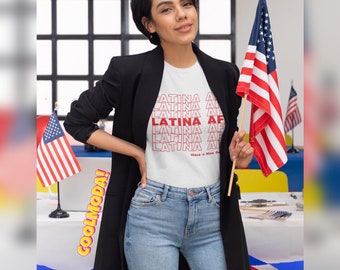 Latina AF Shirt, Mexican shirt, Chicana t-shirt, Latina Feminist Shirt, Latina AF T-Shirt, Morena Shirts, Womens T-shirts, Women Right Shirt