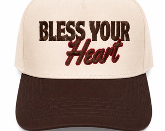 Bless Your Heart Hat Embroidered Snapback Woman Southern Girl Gift Country Concert Funny Western Ladies Headwear Sassy Cowgirl Rodeo
