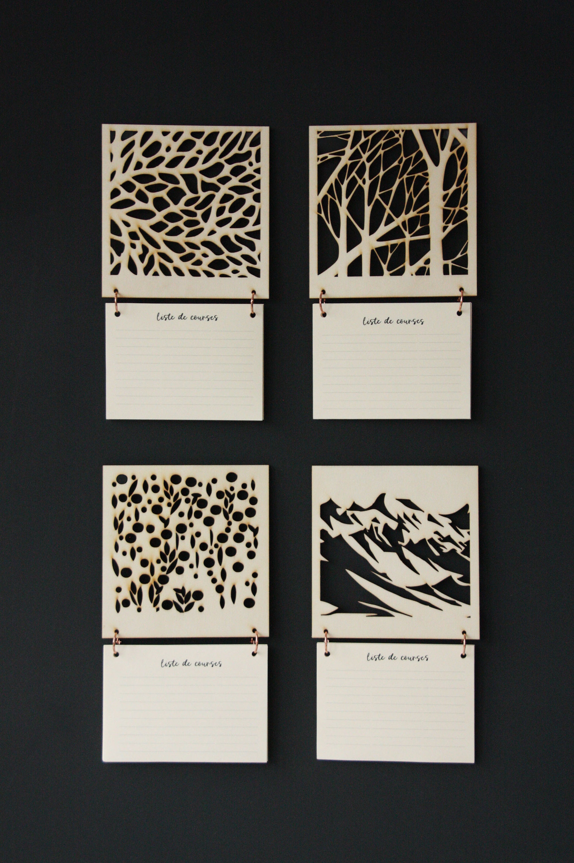 Liste de Course en Peuplier Aimantée