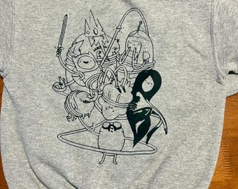 Adventure Time Hoodie, Fin And Jake Hoodie, Princess Bubble Gum, Ice King, BMO, Adventure Time Sweater, LSP, Cartoon Shirt, Marceline, Vamp