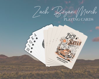 Zach Bryan, Playing Cards, Zach Bryan Merch, Something in the Orange, Poker Cards, Game Night, Band Merch, Country Music Gifts