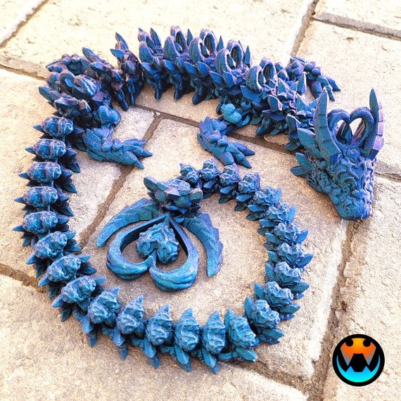 Dark Heart Dragon, Cinderwing3d, STL File for 3D Printing, STL