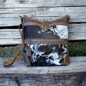 Western Purse Cowhide Crossbody Bag Shoulder Bag
