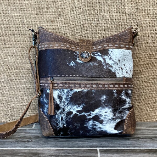 Western Purse Cowhide Crossbody Bag Shoulder Bag