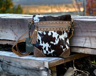 Western Cowhide Crossbody Purse