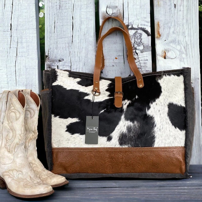 Mira Everyday Cowhide Leather Tote Bag