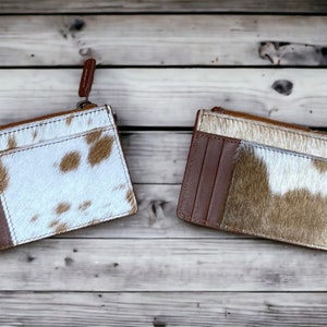 Western Wallet Cowhide Wallet Myra Wallet - BROWN TONES
