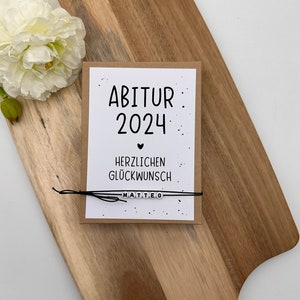 Geldgeschenk Abitur 2025 schwarz weiß