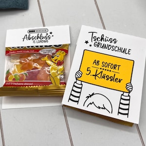 Abschiedsgeschenk Grundschule Gummibären Geschenk