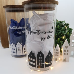 Vinyl sticker Advent calendar for glasses