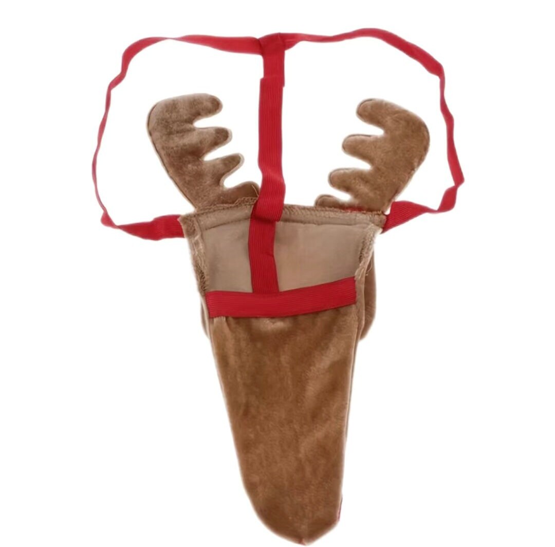 Men's Novelty Christmas Gift Reindeer G String Gag Present Etsy UK