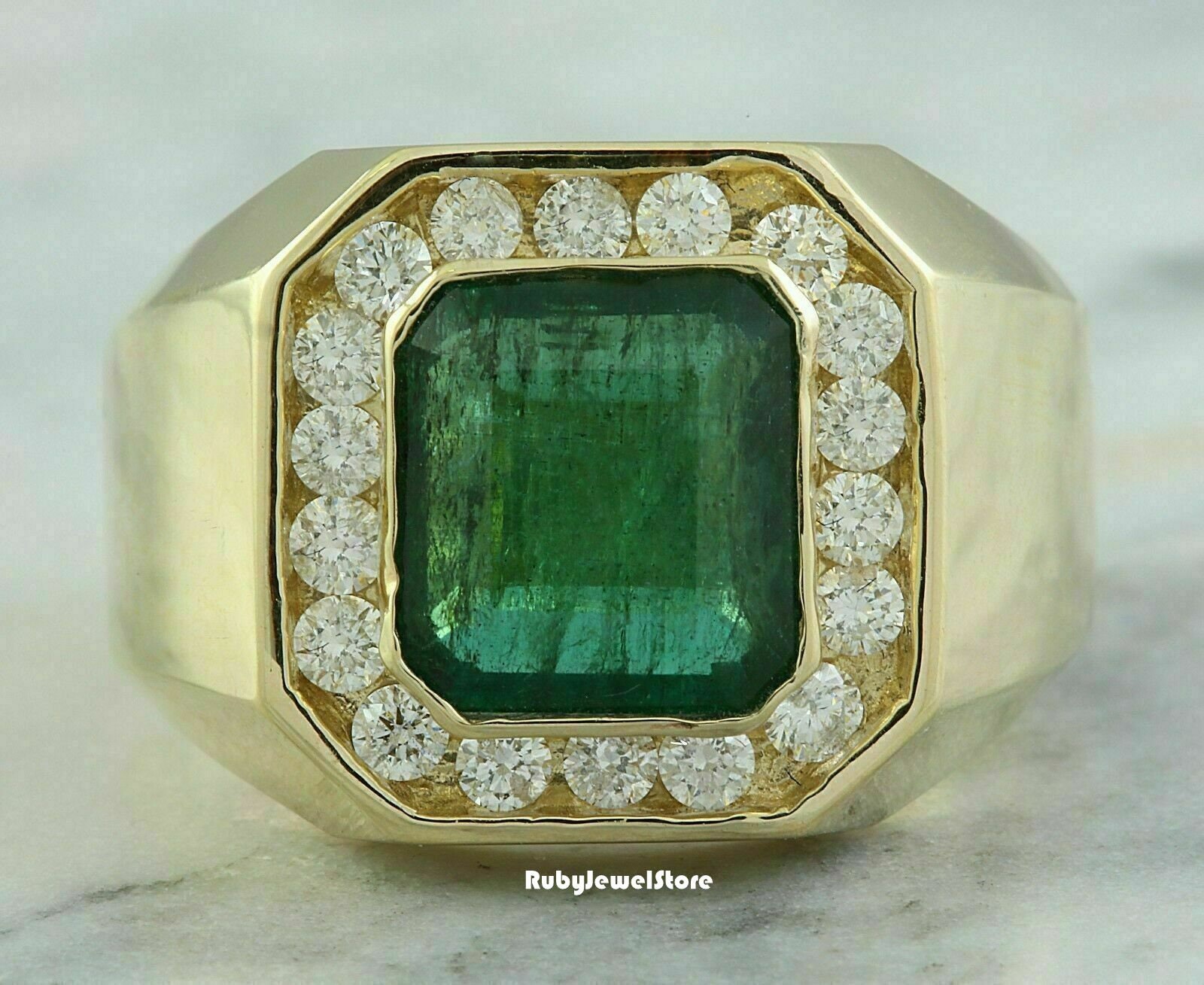 Buy Emerald Ring , Mens Ring, 925 Solid Sterling Silver Ring, Emerald, Cut  Green Stone Ring, Copper Ring-best Seller Online in India - Etsy