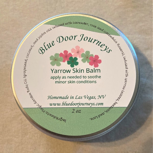 Soothing Yarrow Skin Balm - made from all natural hand harvested ingredients