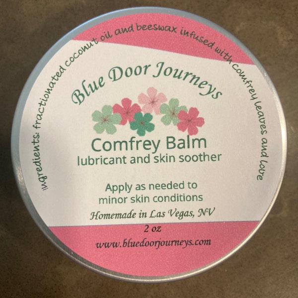 Comfrey Balm - Lubricant and Skin Soother  made from all natural ingredients