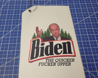 Biden The Quicker F*cker Upper Golf Towel - Patriotic - Sublimated - #FJB - Great Gift Idea- Multiple Sizes!