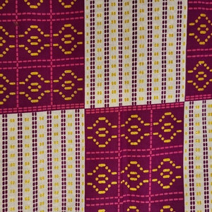 Ankara Afrikanischer Stoff Print / Ankara Stoff / Kente Stoff / Schlamm / Mehrfarbig / 100% Baumwolle