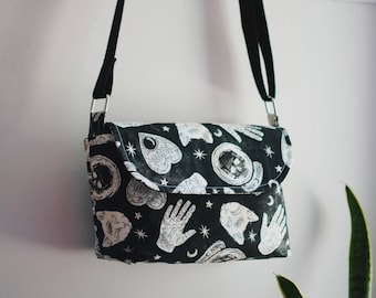 Handmade Spooky Halloween Cat Crossbody Purse