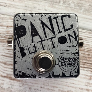 Sketchy Sounds Panic Button Momentary Mute Kill Switch Guitar Pedal imagem 3