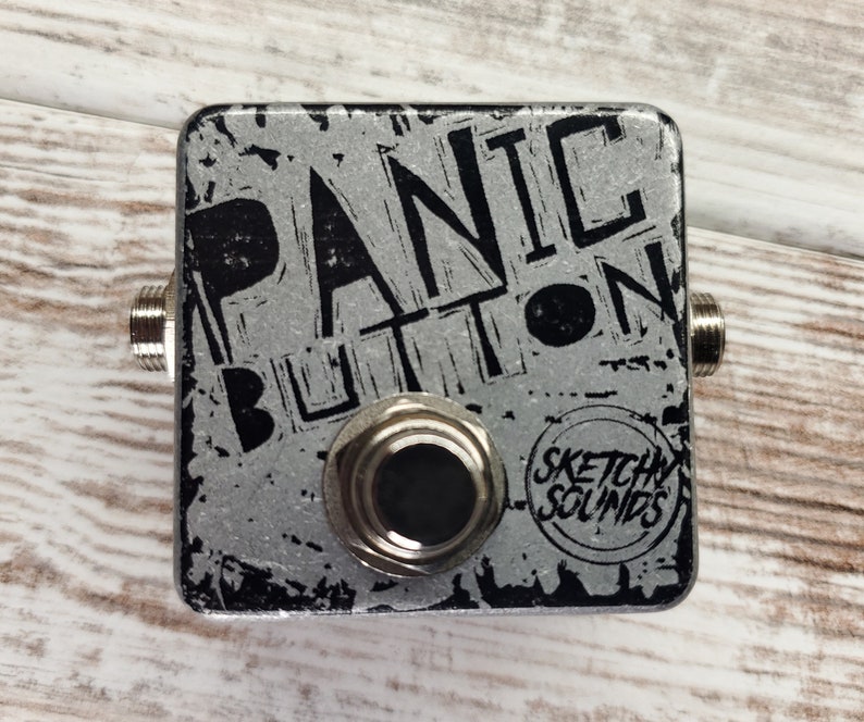 Sketchy Sounds Panic Button Momentary Mute Kill Switch Guitar Pedal imagem 3