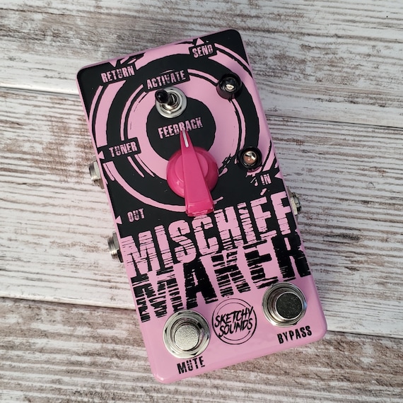 Sketchy Sounds Mischief Maker Utility Feedback Loop Guitar Pedal
