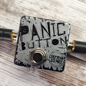 Sketchy Sounds Panic Button Momentary Mute Kill Switch Guitar Pedal imagem 1