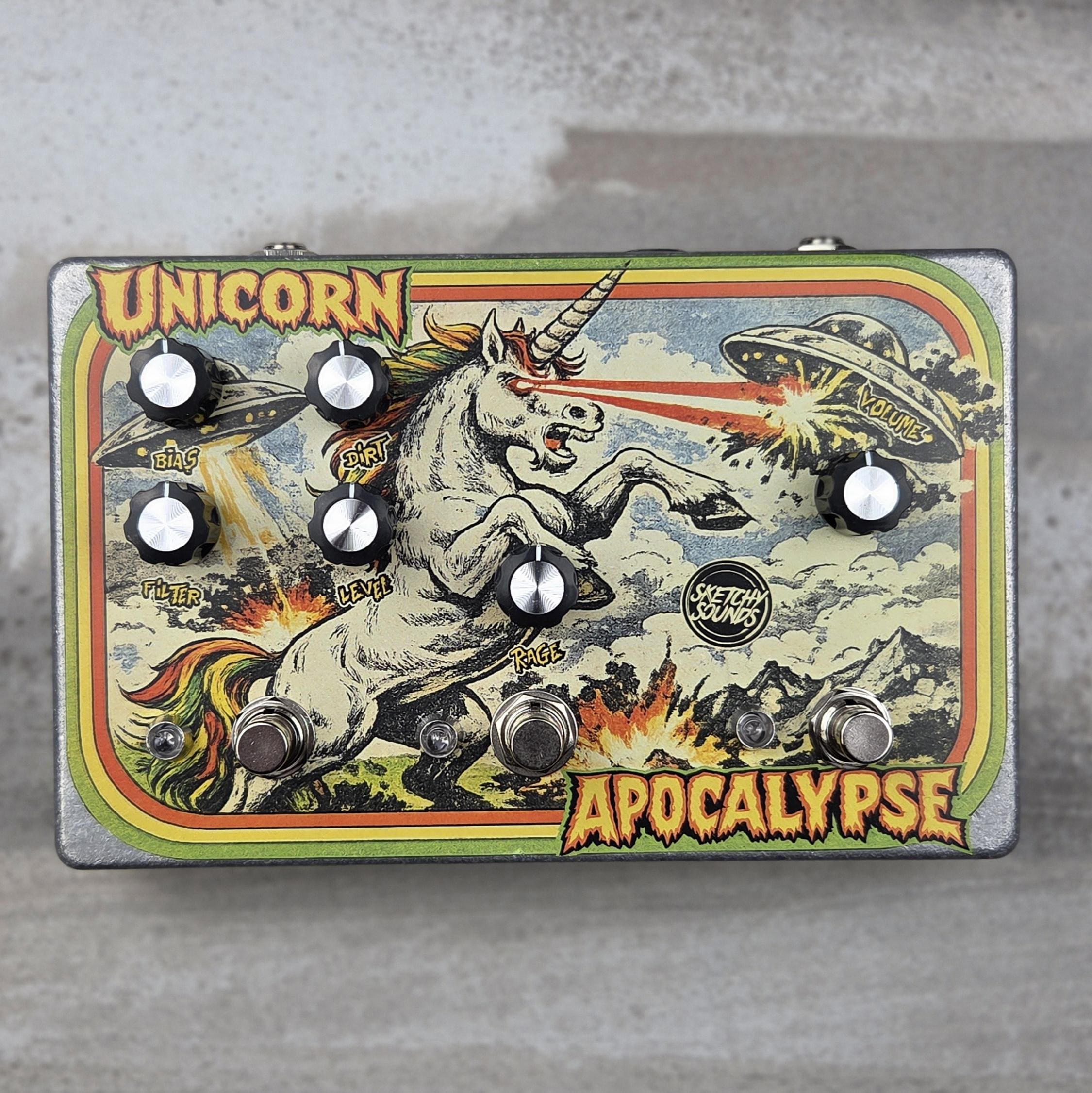 Sketchy Sounds Unicorn Apocalypse Fuzz/distortion Guitar Pedal - Etsy