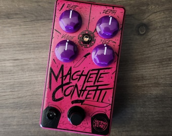 Sketchy Sounds Machete Confetti Tremolo Guitar Pedal