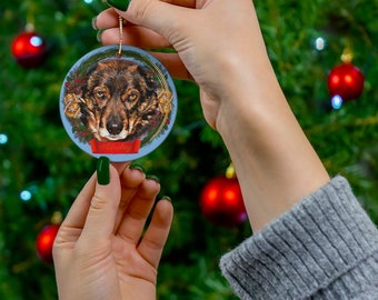 Ornement d’animal de compagnie personnalisé, Ornement de chien personnalisé, Ornement d’animal de compagnie, Cadeau photo de chien, Noël personnalisé, Ornement d’animal de compagnie personnalisé
