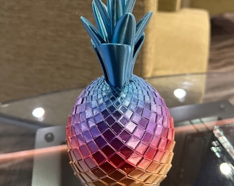 Layered Diamanten Ananas STL - Pflanzen Dekor Digitale Datei - Geschenk für Zuhause oder das Büro