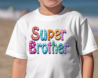 Super Brother T Shirt, Big Bro Announcement, Pregnancy Reveal Tee, Pregnancy Announcement, Baby Announcement, Big bro Shirt, Newborn Gift