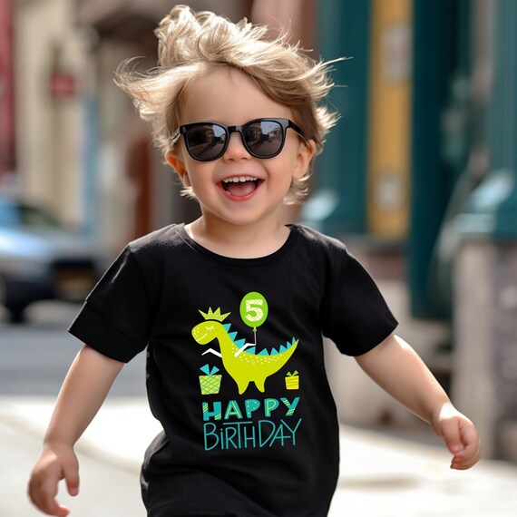 Kids Birthday T-Shirt, Boy Birthday Gift, 5th Birthday Outfit Kids Birthday T-Shirt, Boy Birthday Gift, 5th Birthday Outfit