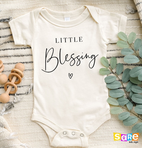 Little Blessing Christian Faith Baby Shower Bodysuit Little Blessing Christian Faith Baby Shower Bodysuit