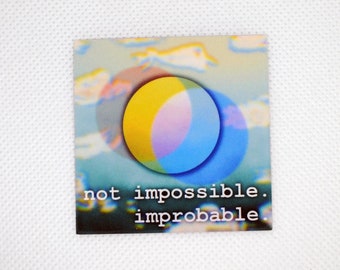 Dreamcore unreality liminal space sticker: orb and sky