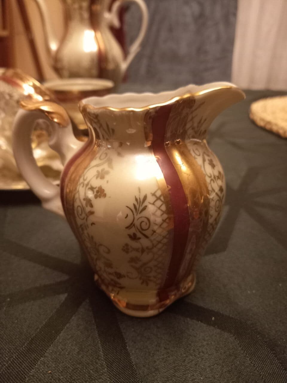 Fine Bavaria Porcelain Tea Set Vintage Austrian Porcelain Gilded Gold ...