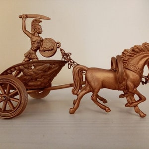 Greek War Chariot Statue | Classic Antiquity | Bronze