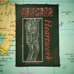 Carcass Heartwork vintage patch | Obituary Napalm Death Dismember Unleashed Death Metal