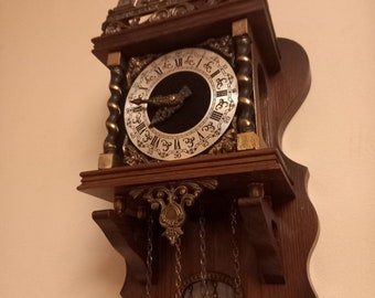 Warmink Dutch Clock | Vintage Wall Clock | Collector's Item - Etsy