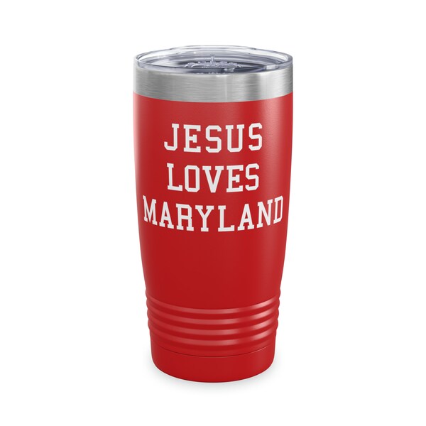 Jesus Loves Maryland, Jesus Tumbler, Jesus Loves Tumbler, Christian Gift, College Team Tumbler, Alumni Tumbler, Love Jesus Tumbler, Maryland