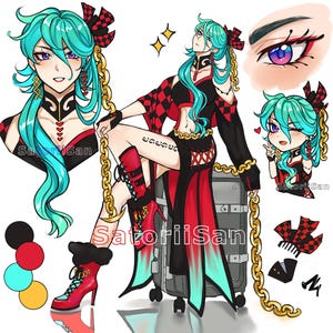 SatoriiSan’s Custom Character Reference Sheet Zlecenia na twoją OC! Stwórz własną oryginalną postać (styl anime, sztuka cyfrowa)